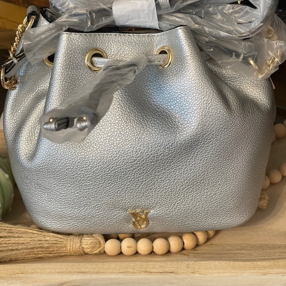 VICTORIA SECRET Mini Bucket Bag In Silver - Picture 11 of 15